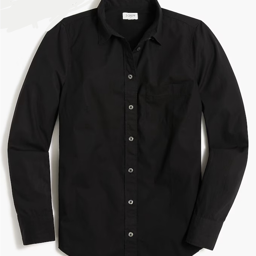 NWT JCrew black button down size M - Picture 2 of 5